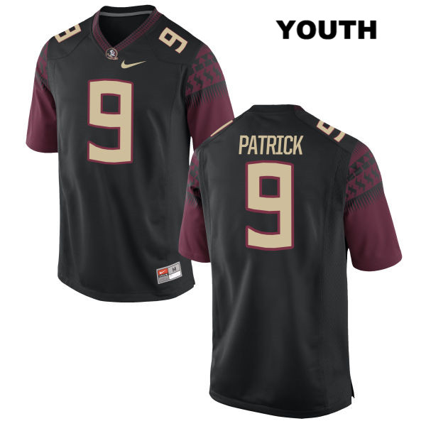 Youth NCAA Nike Florida State Seminoles #9 Jacques Patrick College Black Stitched Authentic Football Jersey OED7269ES